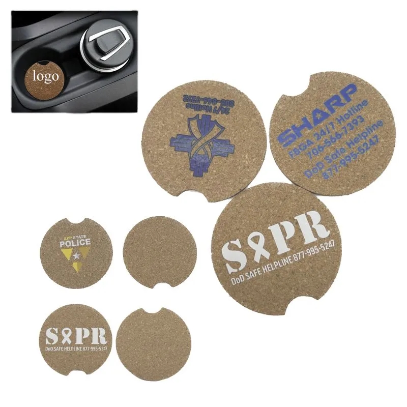 Round Car Cork Coaster 4