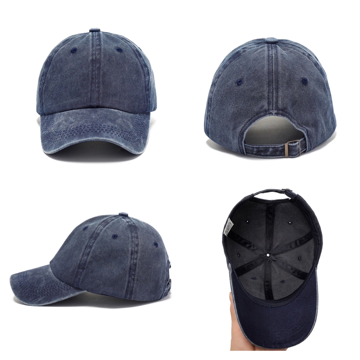 Unisex Distressed Sports Caps 3