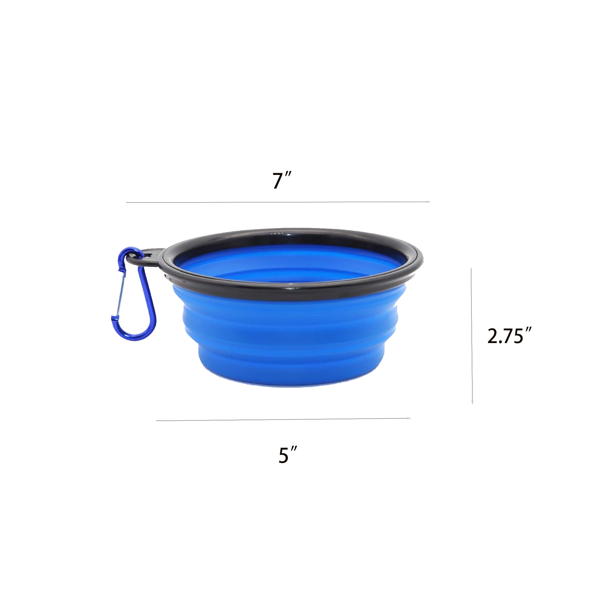 33oz Collapsible Dog Bowl With Carabiner 3