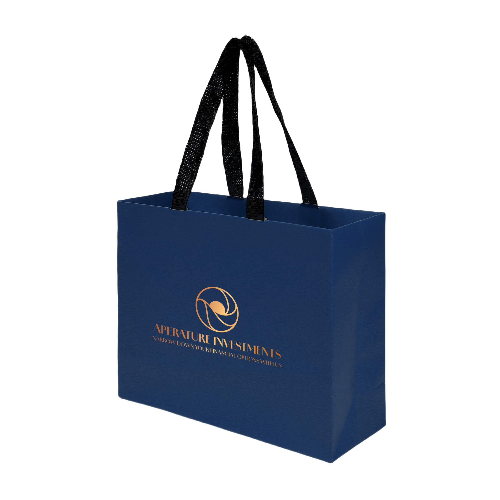 Sugarcane Paper Bag with Embedded Web Style Paper Handles - 2