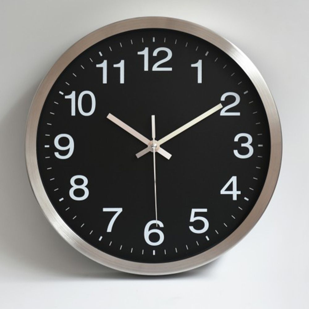 10" Custom Imgae Round Metal Frame Wall Clock 2