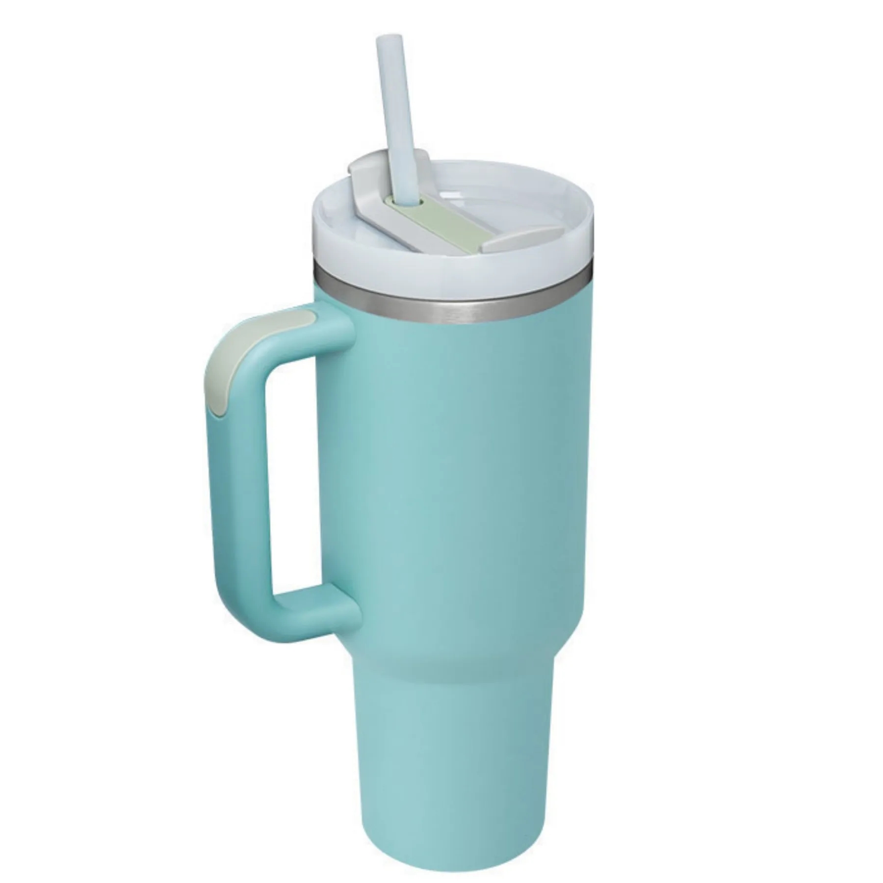 40 Oz Vacuum Tumbler w/ Handle & Straw 20
