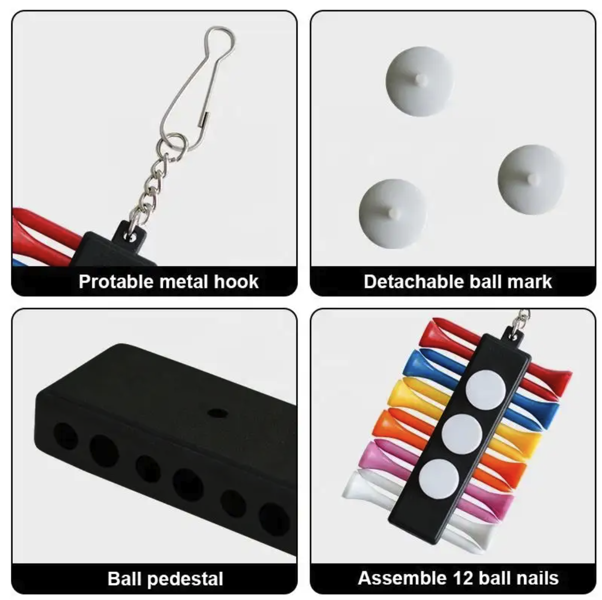 Portable Golf Tee Holder 3
