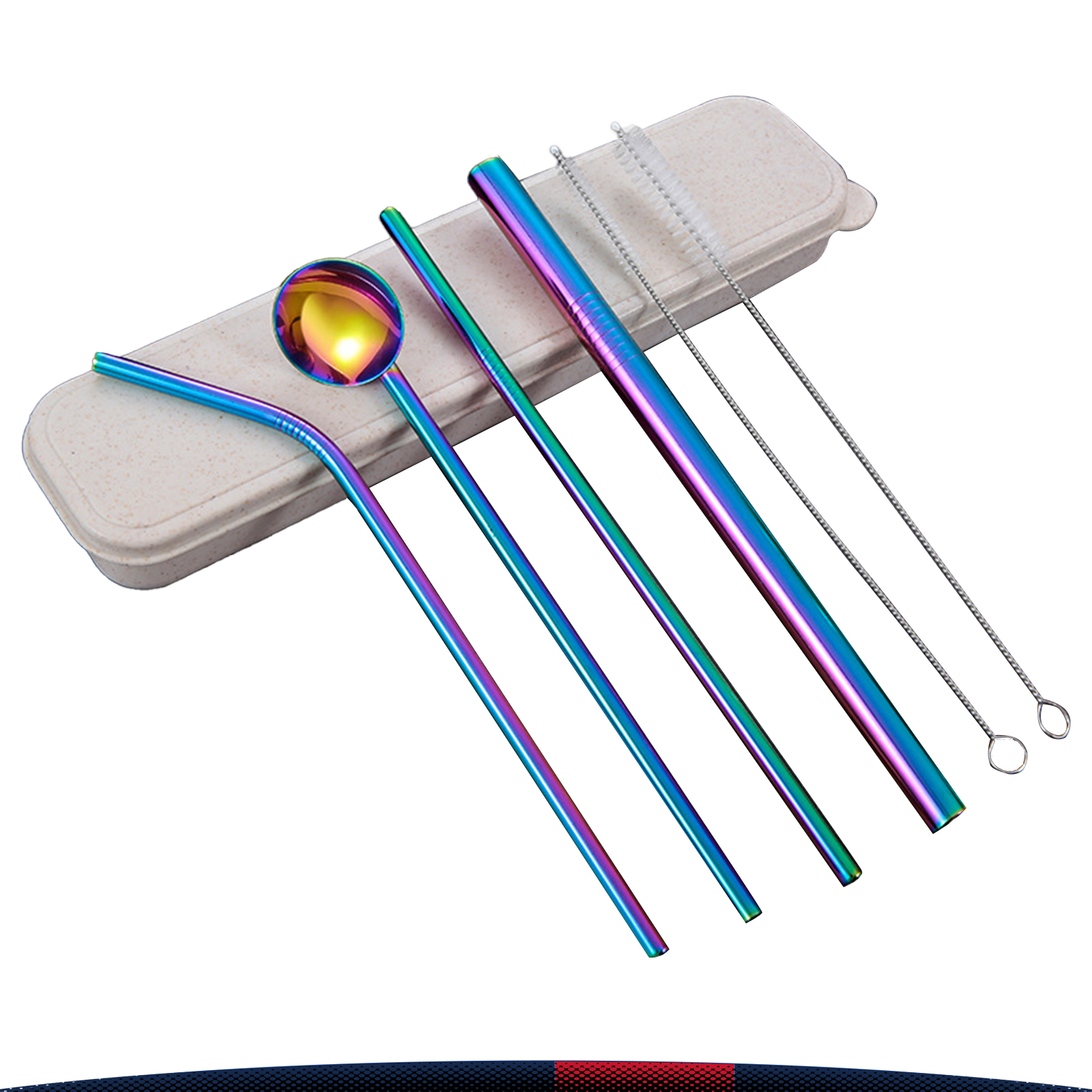 Stainless Steel Straw Set 6