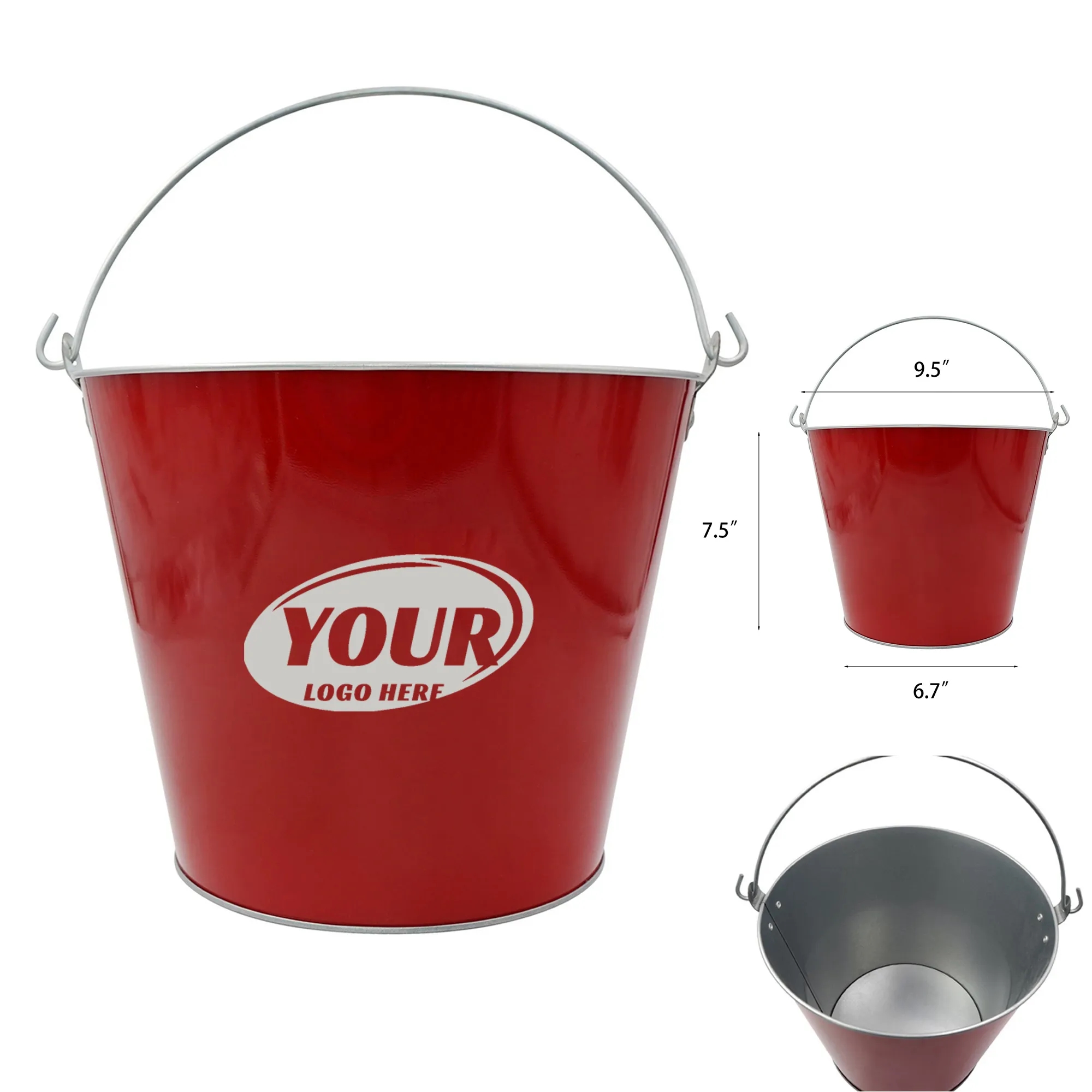 5 Quart Galvanized Pail Beer Bucket 2