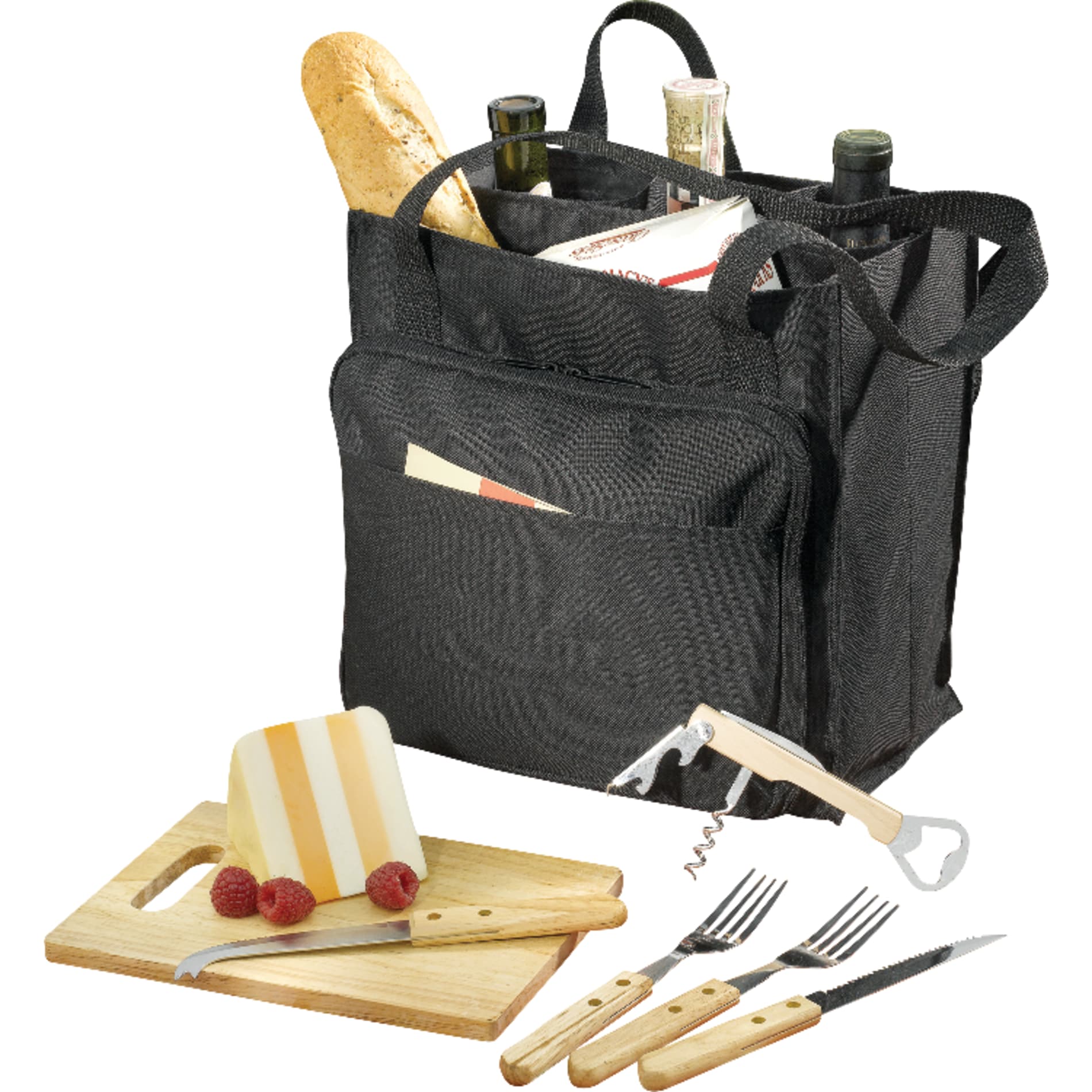 Modesto Picnic Carrier Set, custom tote bag with logo imprint 27