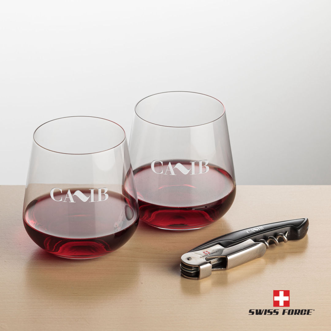 Swiss Force® Opener & Howden Stemless Wine 12