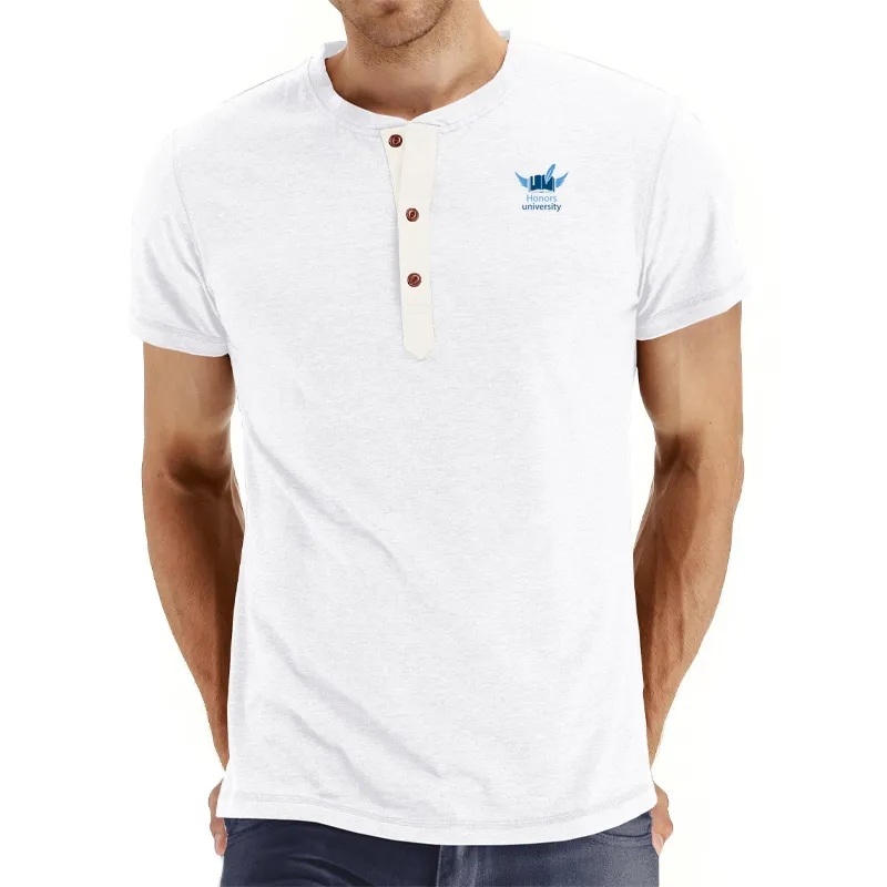 Classic Men's Henley Short Sleeve T-Shirt 4