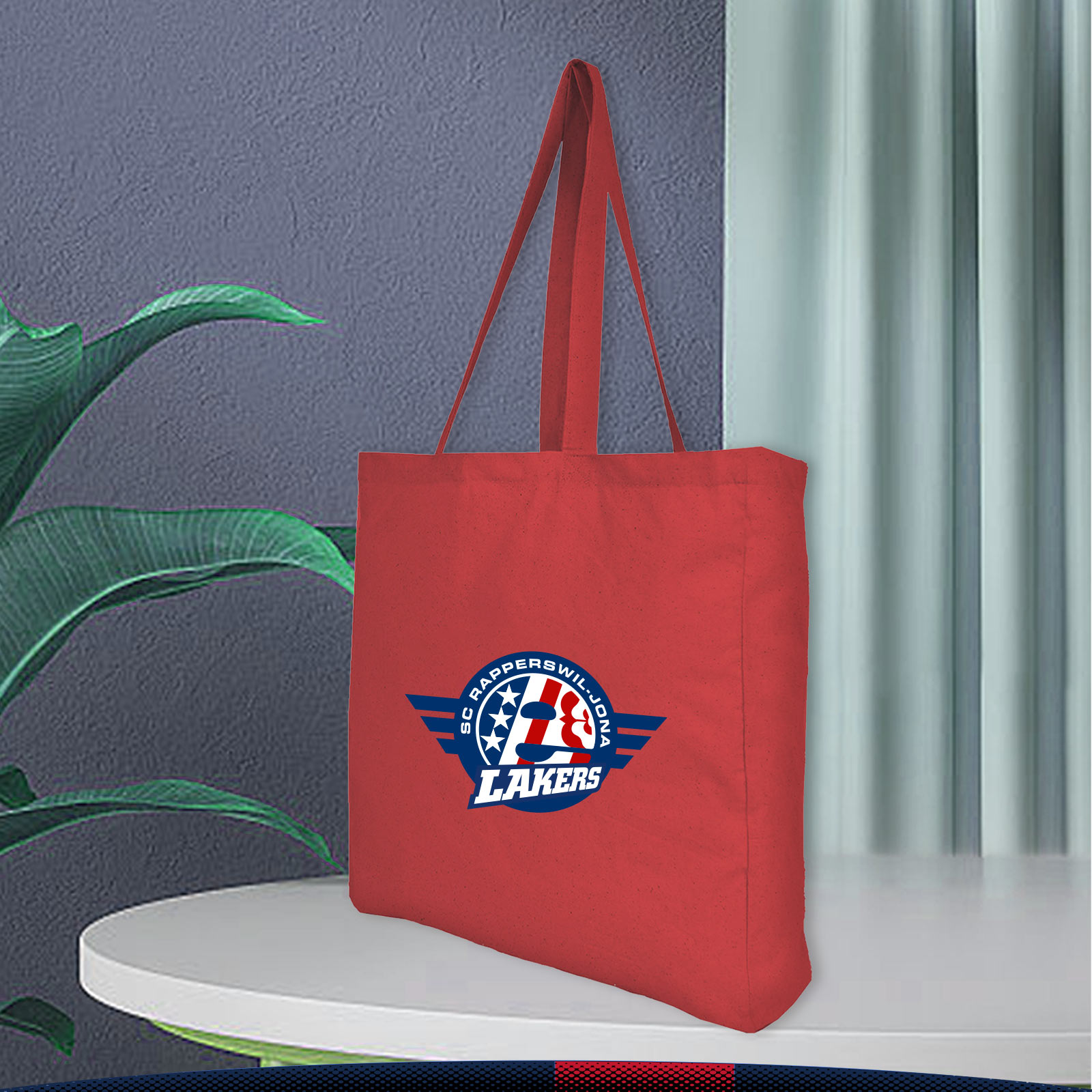 Halora Gusseted 6 Oz Cotton Tote, custom tote bag with logo imprint 6