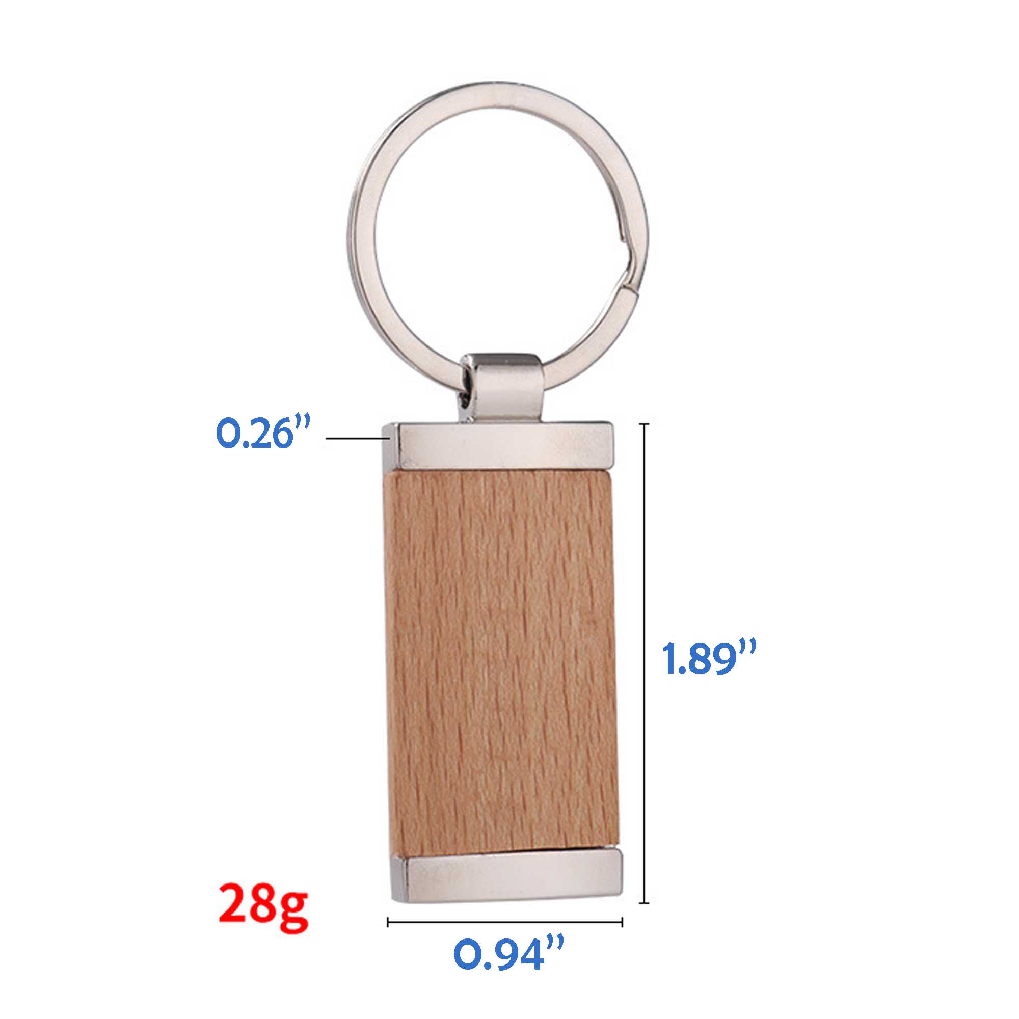 Rectangle Wooden Keys Holder 1