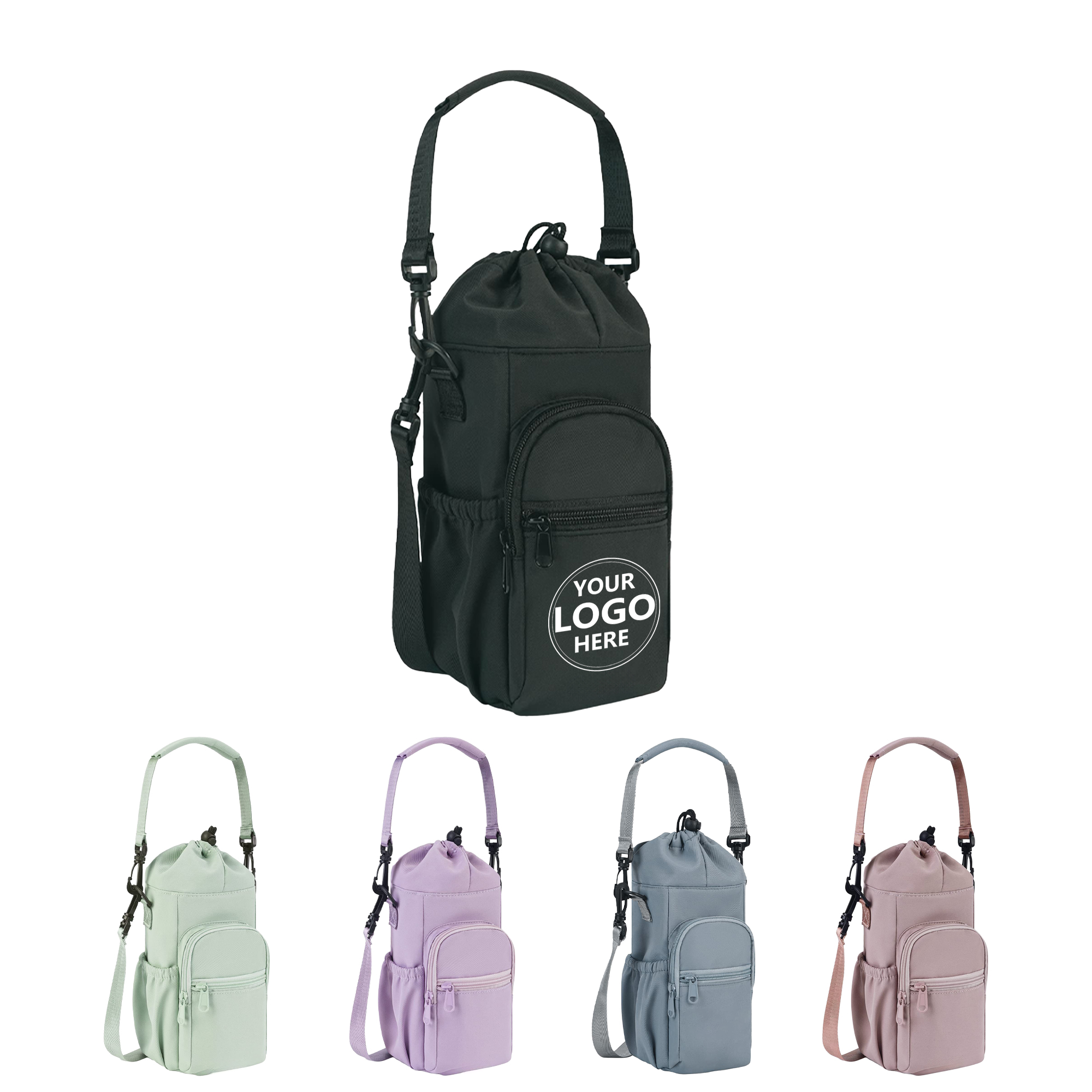 Shoulder Sling Aluminum Foil Insulated Cup Bag 2