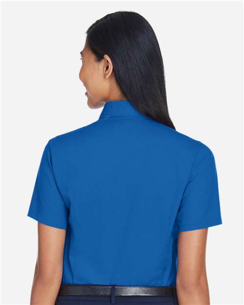 Women's Easy Blend™ Short Sleeve Twill Dress Shirt with Stain-Release - M500SW 19