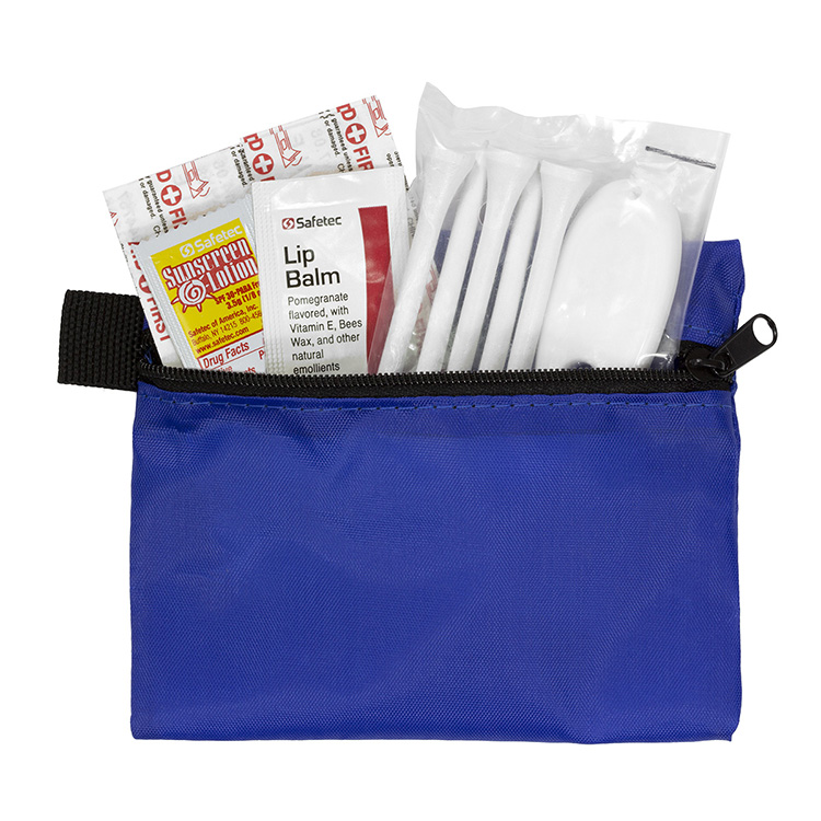 "DEL MONTE" 14 Piece Golf Kit Components inserted into Zipper Pack 27