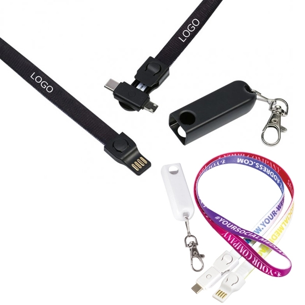 Trace Swivel Duo Charging Cable Lanyard 5