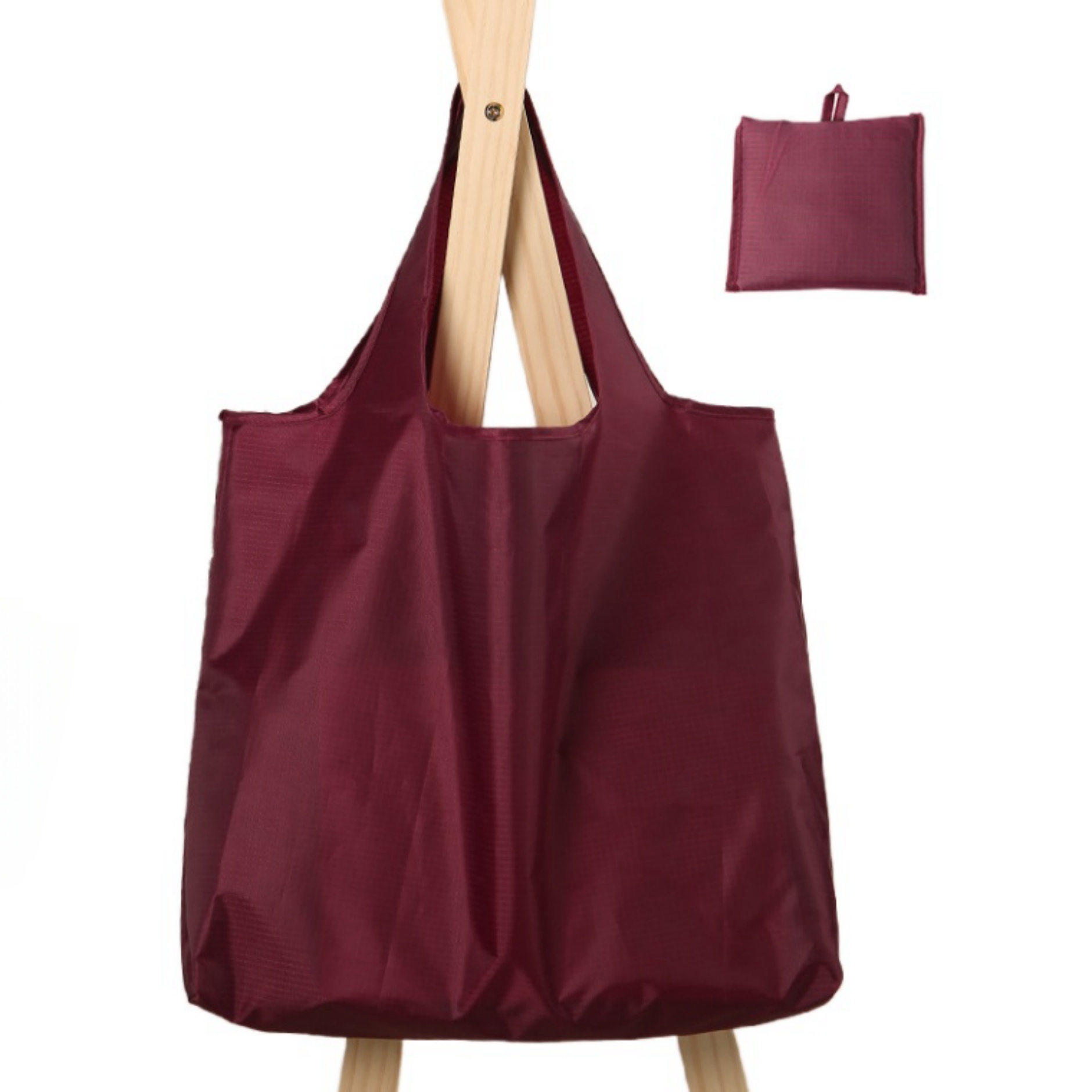 Foldable Reusable Oxford Grocery Bags, custom tote bag with logo imprint 3