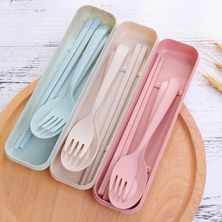 Wheat Straw Tableware Set 4