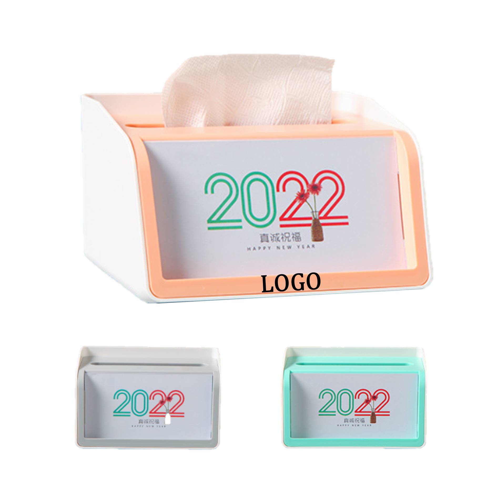 Desktop Tissue Holder With Calendar 2