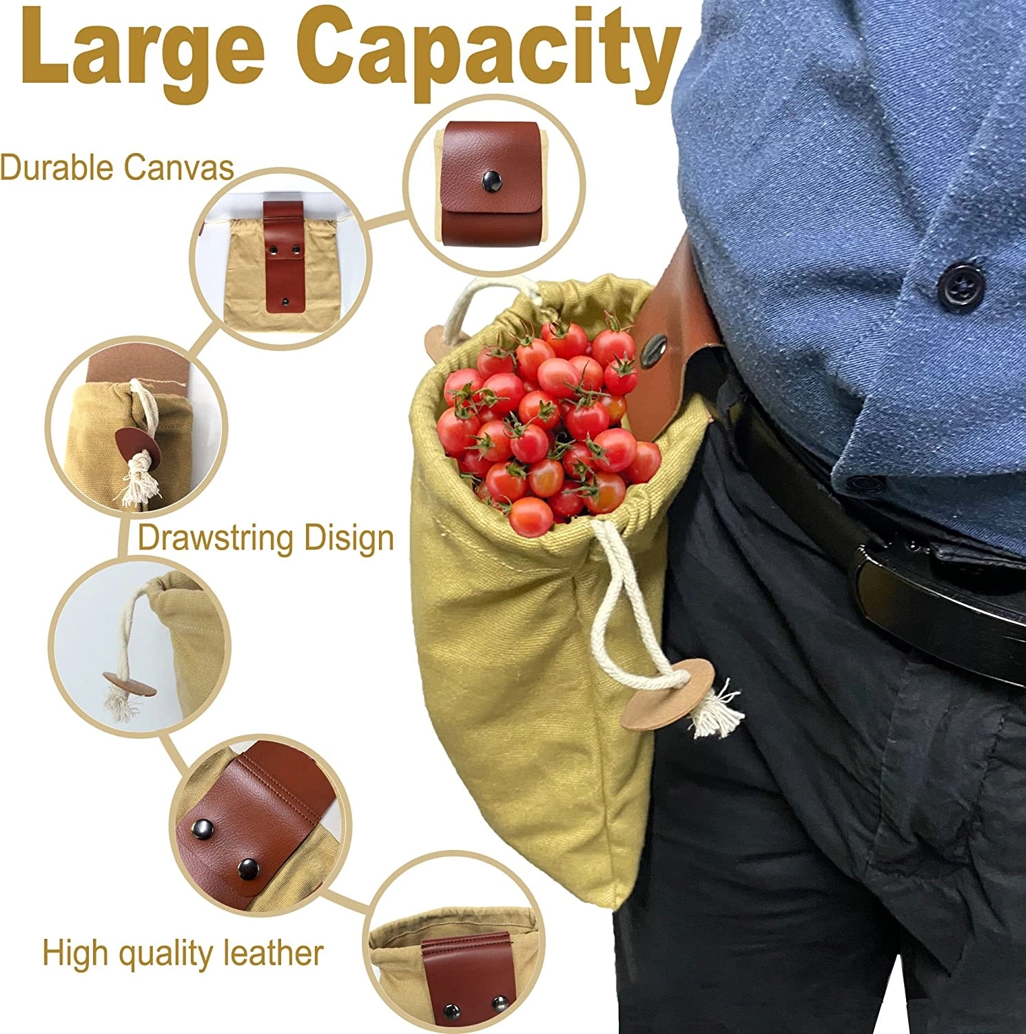 Fruit Picking Pouch Hands Free 7