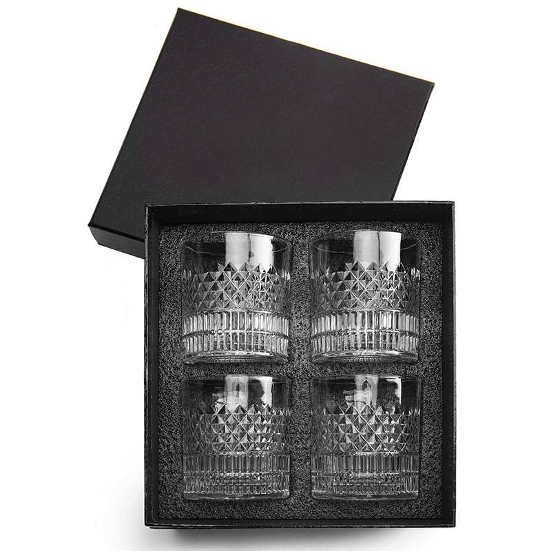 Whiskey Glass Set of 4 with Luxury Gift Box 4