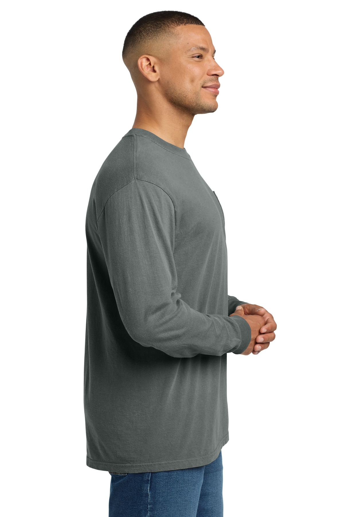 COMFORT COLORS Heavyweight Ring Spun Long Sleeve Pocket Tee. 4410 121