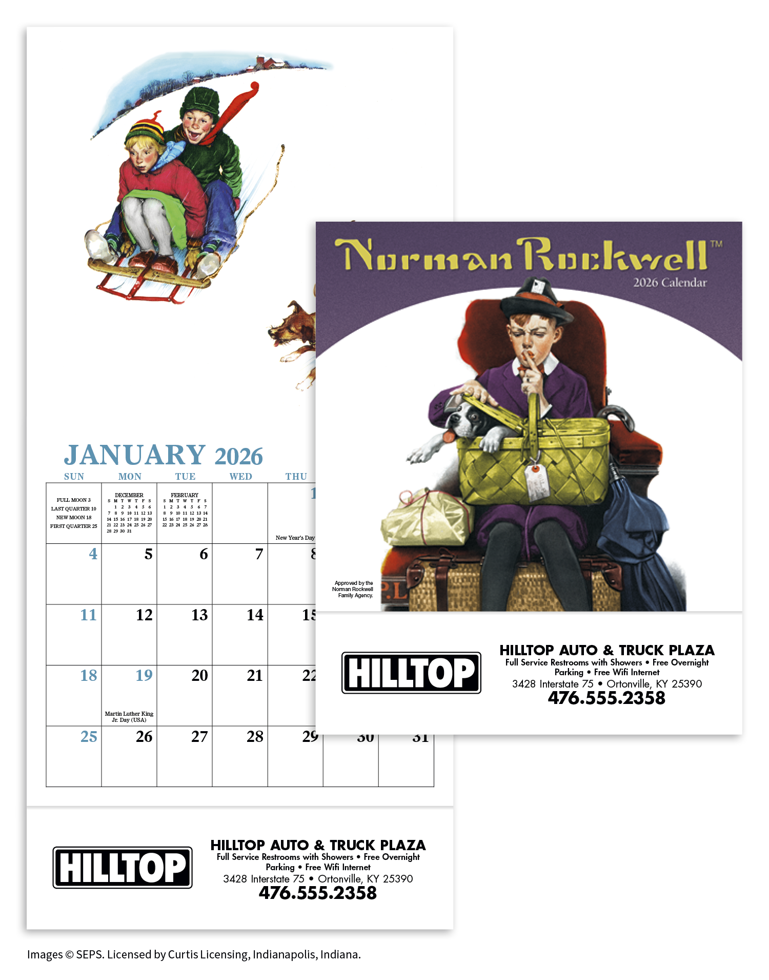 HotLine® Products Norman Rockwell Mini Calendar 55