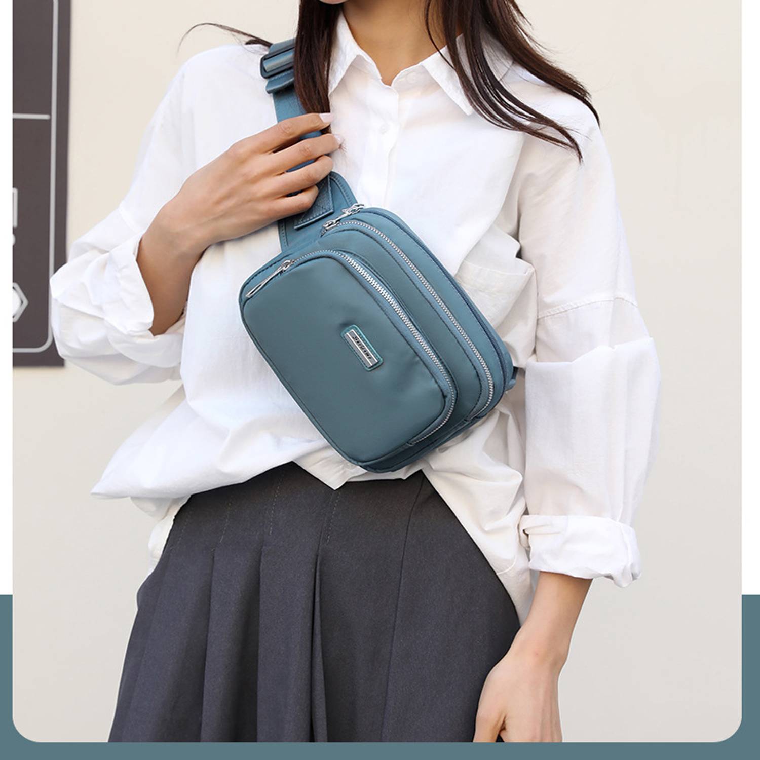 Large Capacity Wear-resistant Waterproof Waist Bag 4
