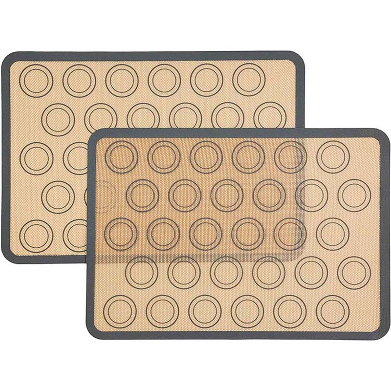 Safe Non-Toxic Non-Stick Silicone Macaron Baking Mats with Measurements 4