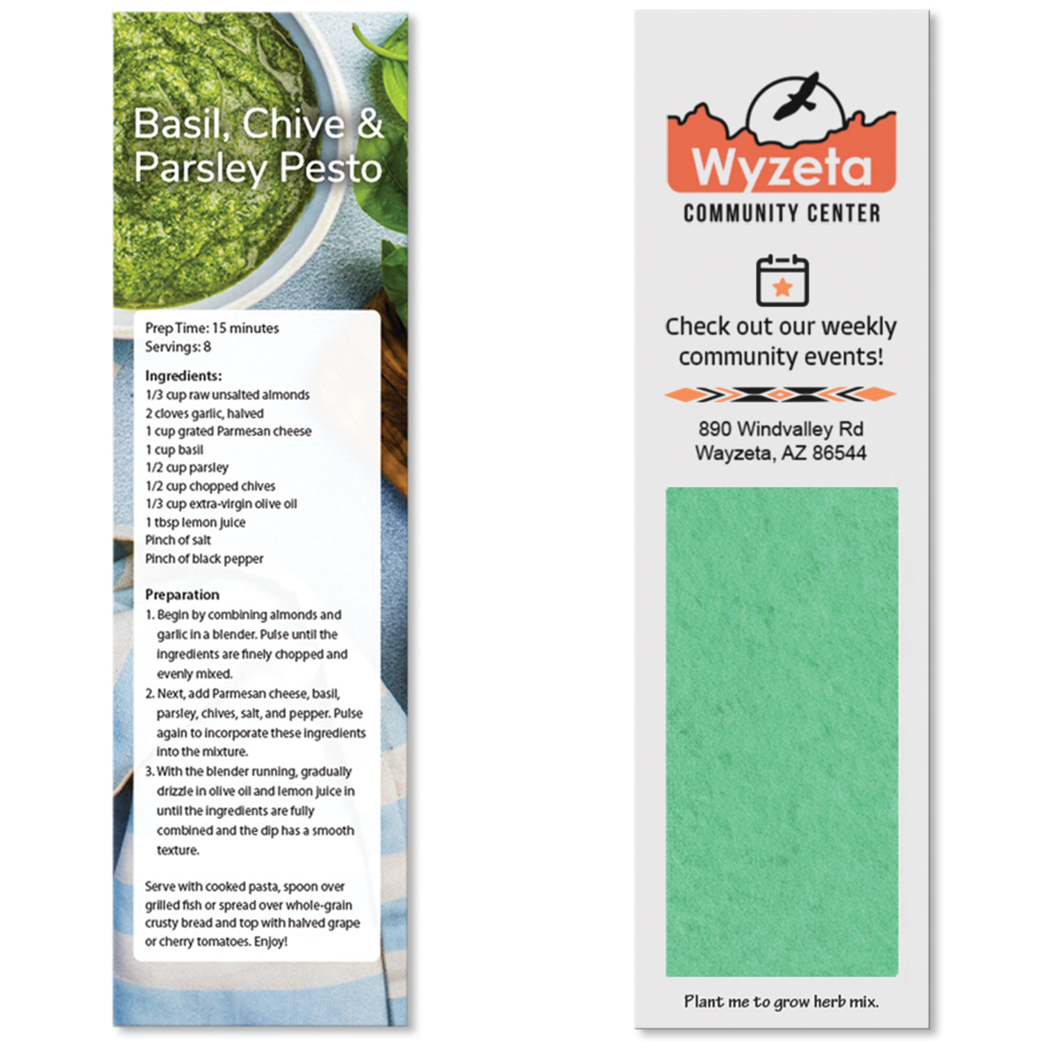 Recipe Bookmark 2