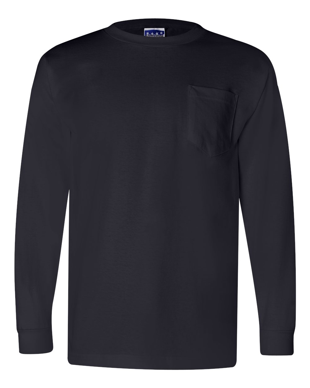 Unisex Union-Made Long Sleeve Pocket T-Shirt - 3055 1