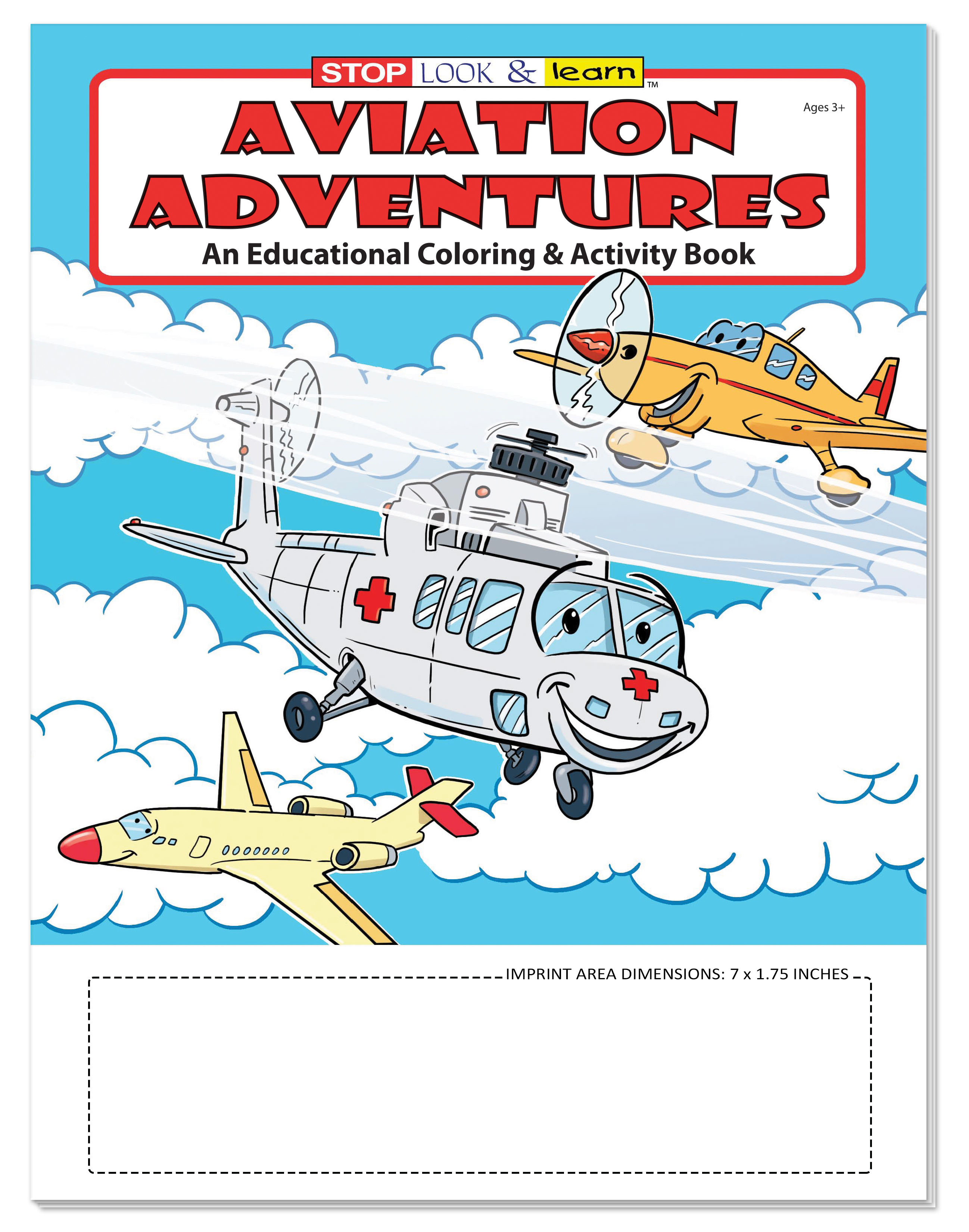 COLORING BOOK - Aviation Adventures Coloring & Activity Book 4