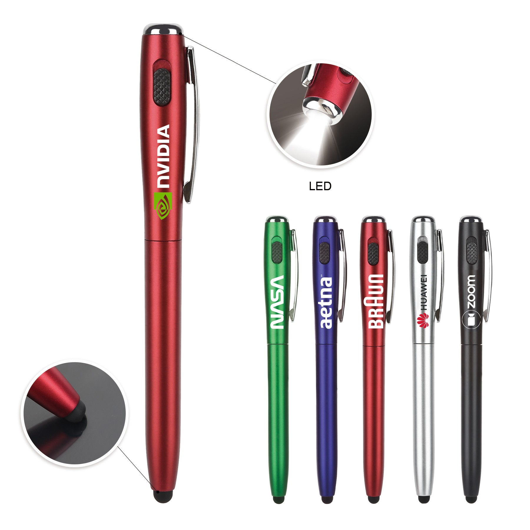 Led Flashlight Stylus Pen 3