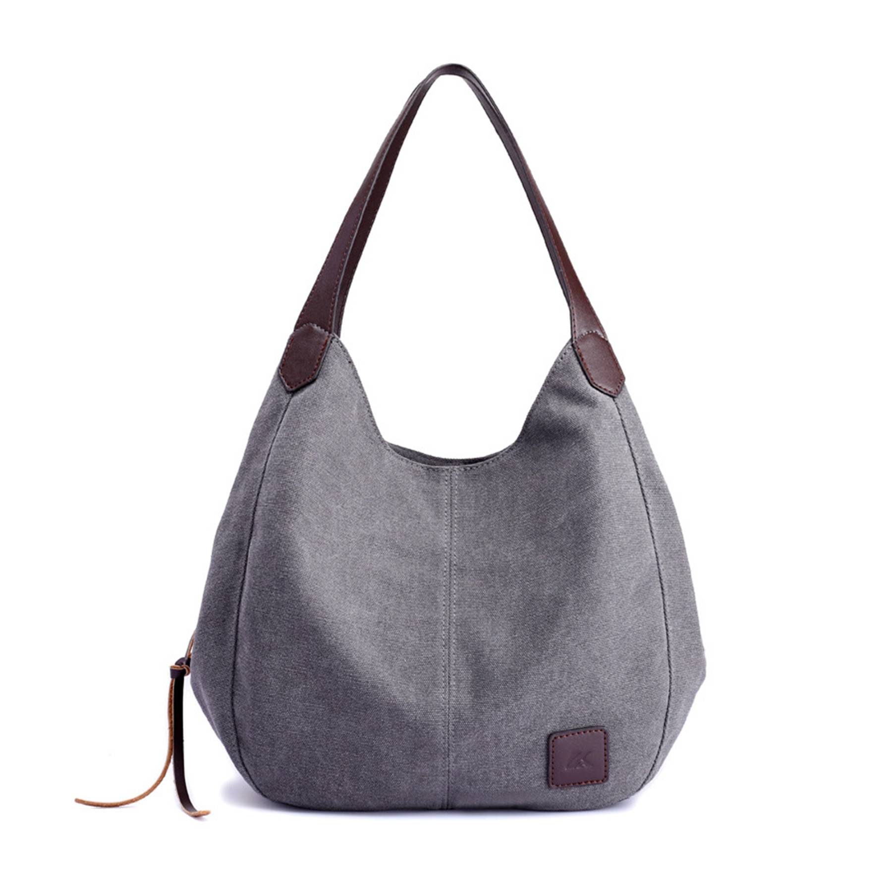 Canvas Women's Multi-pocket Tote Bag, custom tote bag with logo imprint 12