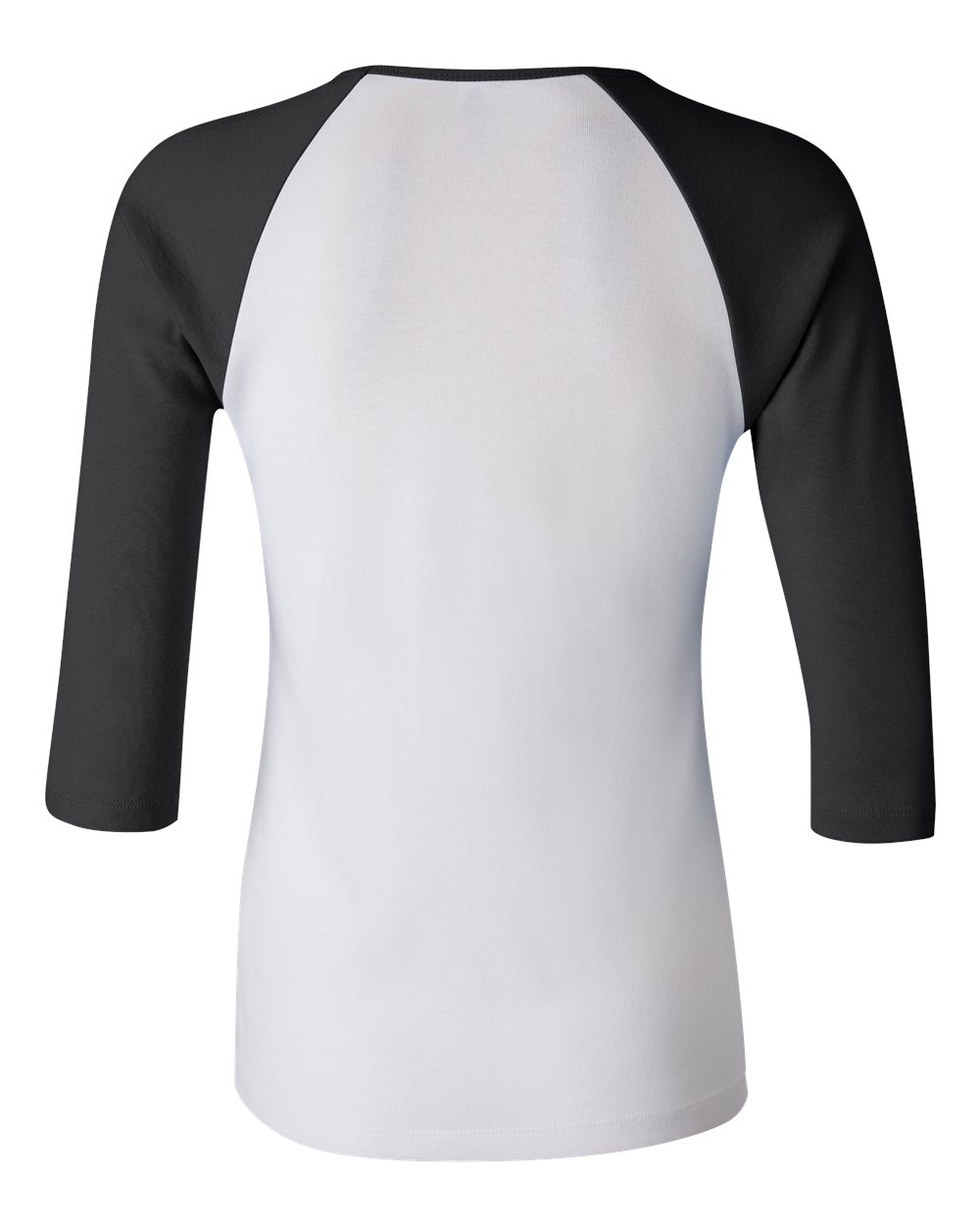 Women's 1X1 Baby Rib Raglan Three-Quarter Sleeve Tee - 2000 14