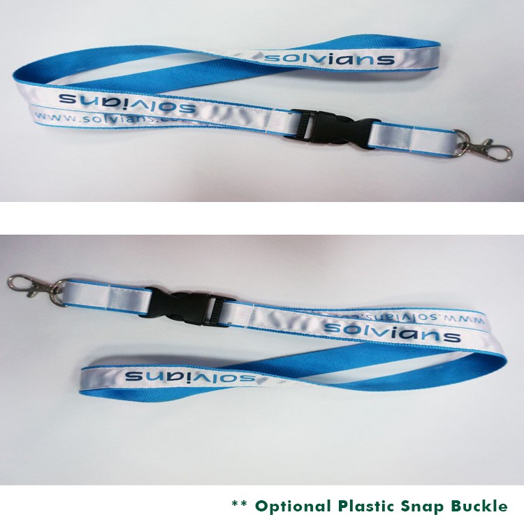 5/8" Polyester Lanyard with Printed Logo Strap 12