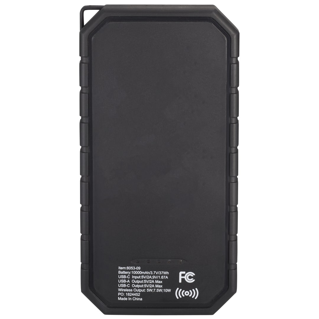 High Sierra® IPX 5 Solar Fast Wireless Power Bank 47