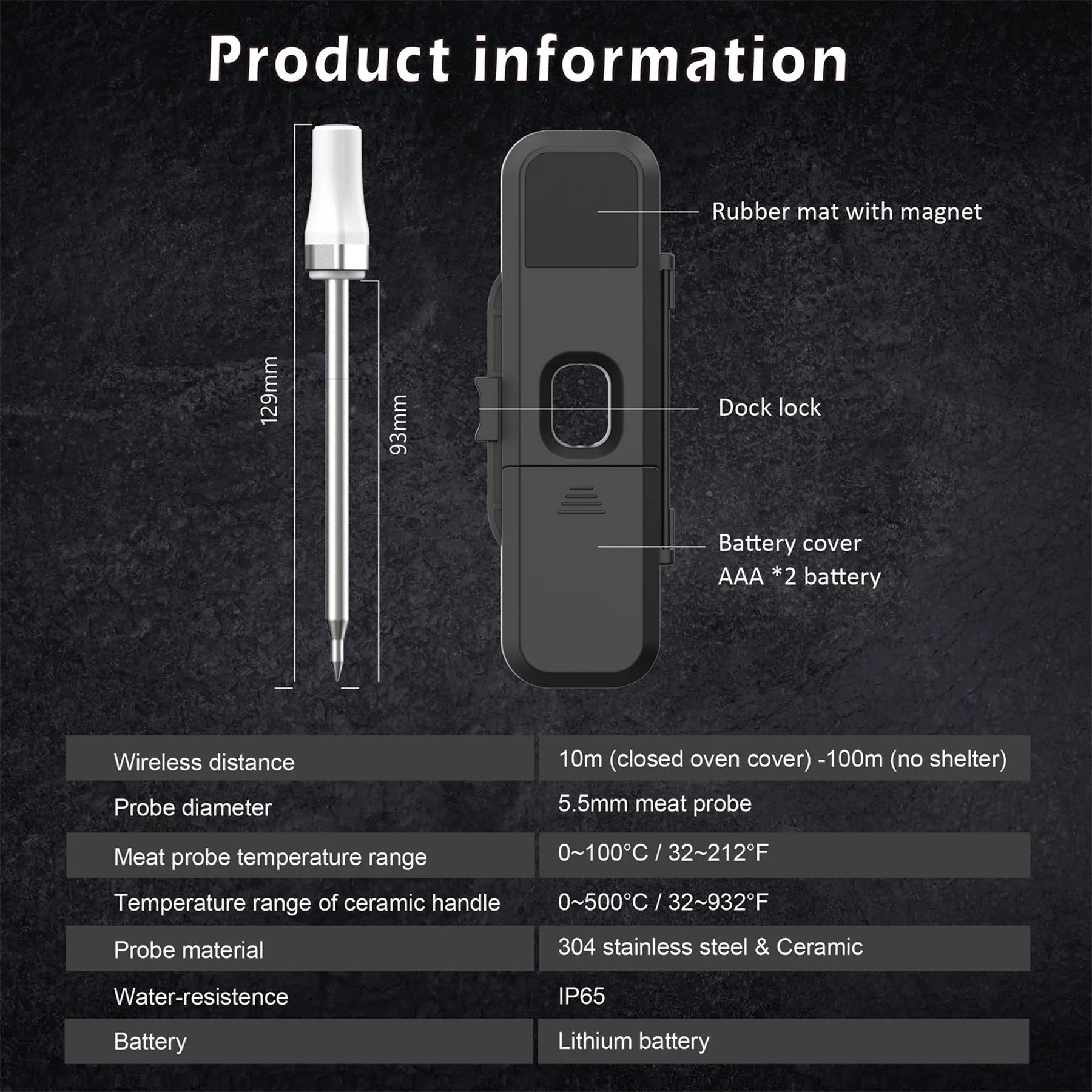 Wireless Bluetooth thermometer 2