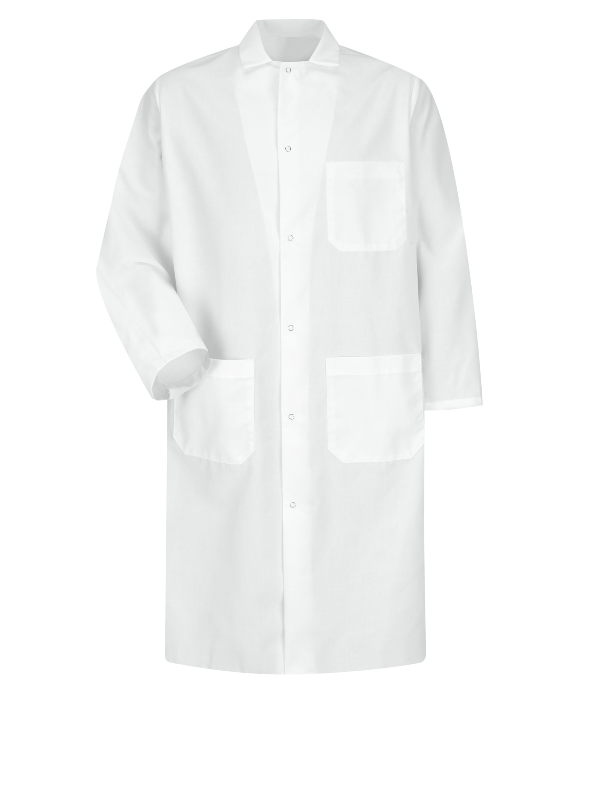 Red Kap Food Processing -  Unisex Gripper-Front Spun Polyester Butcher Coat