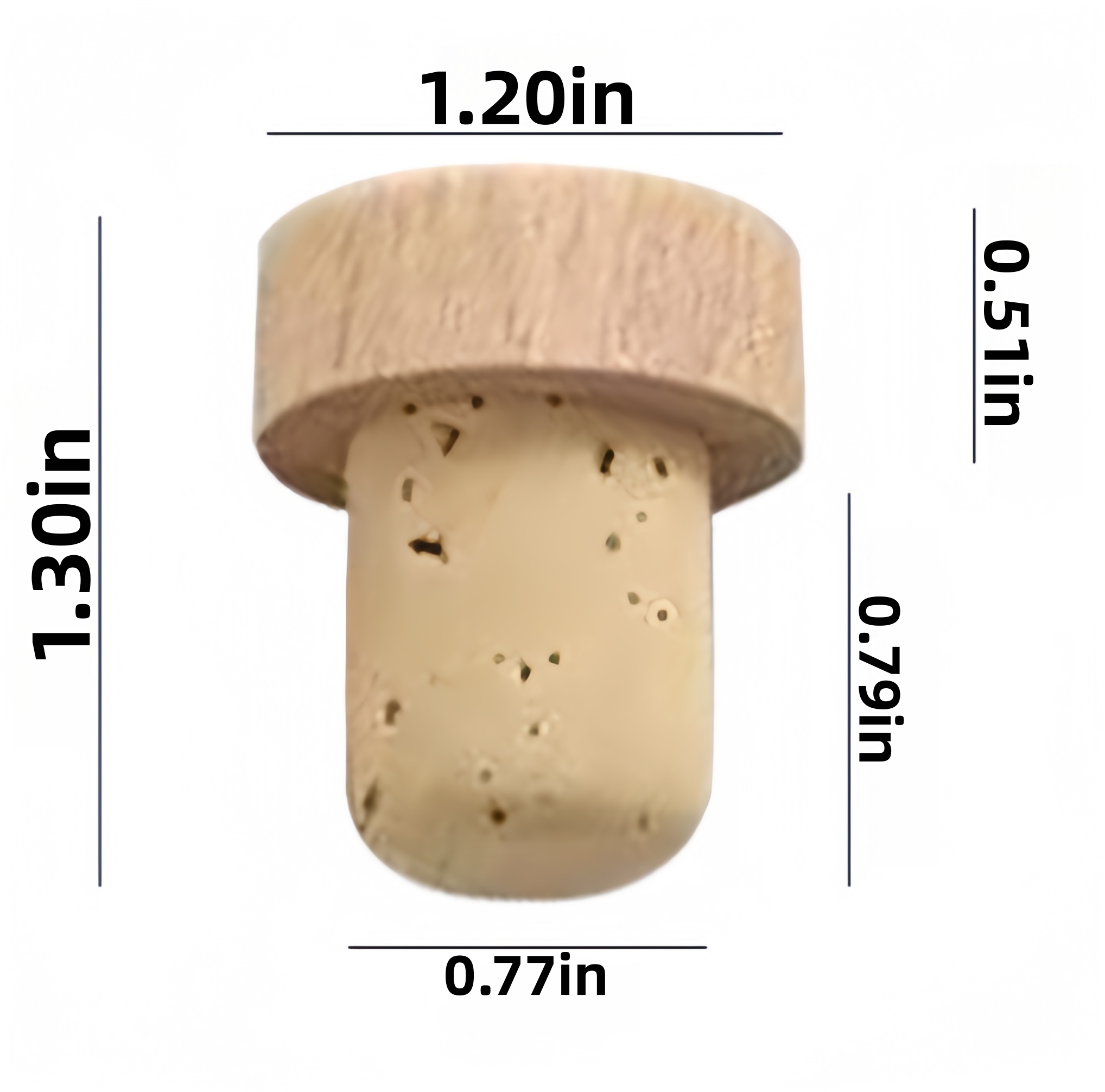 Natural Beechwood Wine Stopper Cork 3