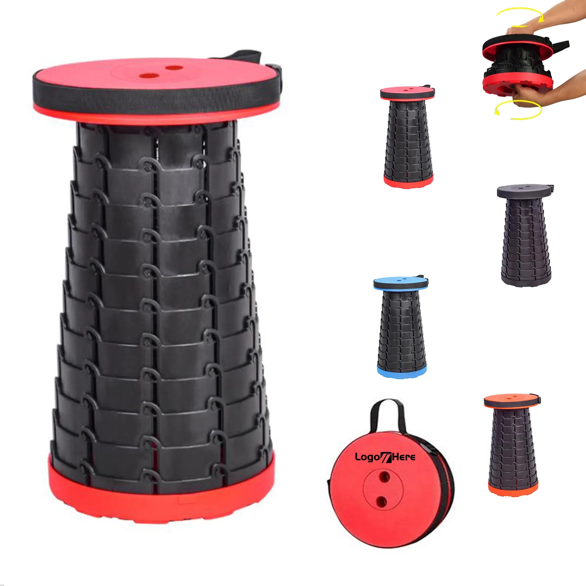 Portable Fishing Chair Retractable Folding Stool 5