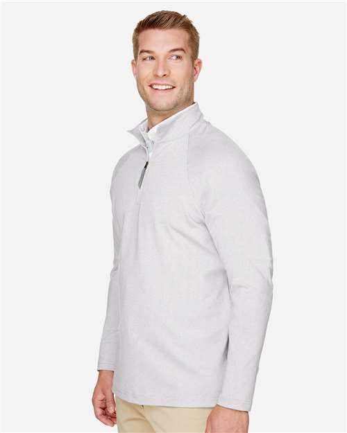Men's CrownLux Performance® Clubhouse Micro-Stripe Quarter-Zip Pullover - DG480 28