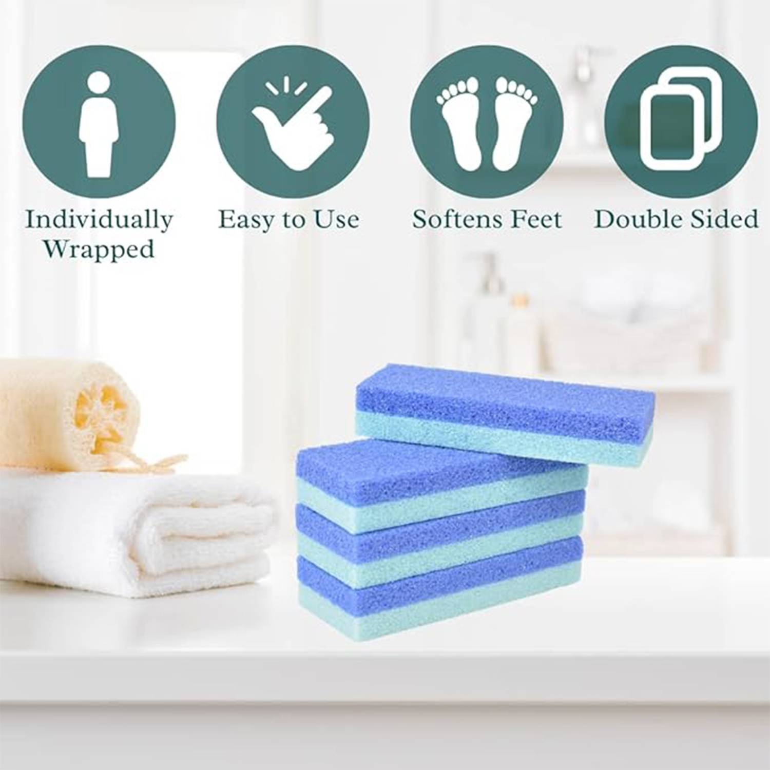 PU Foam Pumice Foot Dead Skin Removal Rubbing Board 6