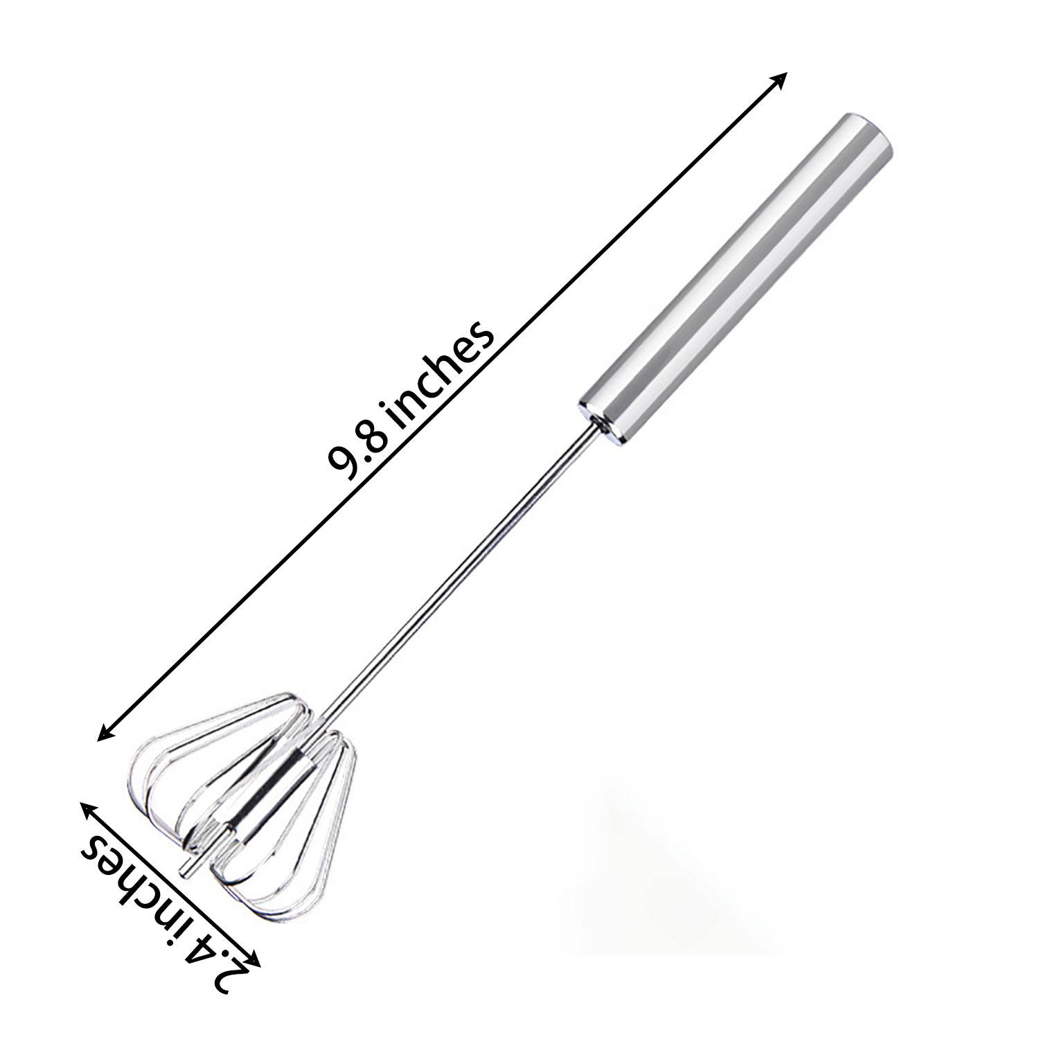 Stainless Whisk: Effortless Egg & Cream Mixer 3