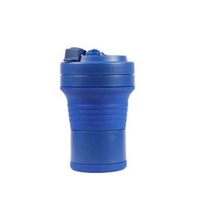 450ml Silicone Collapsible Cup With Handle 7