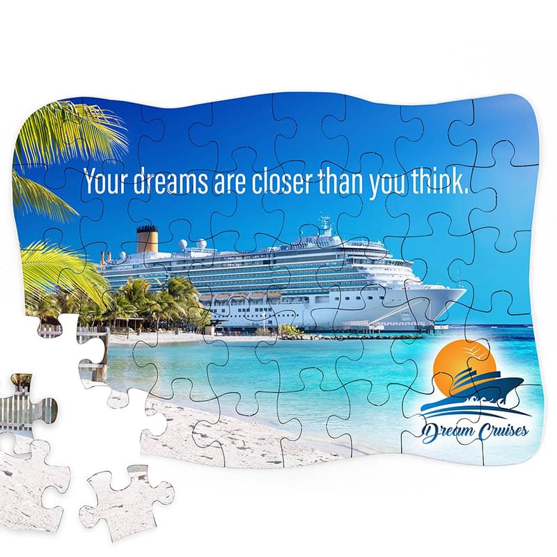 40 Pieces Full Color 9.5x6.5 Custom Jigsaw Puzzle 1