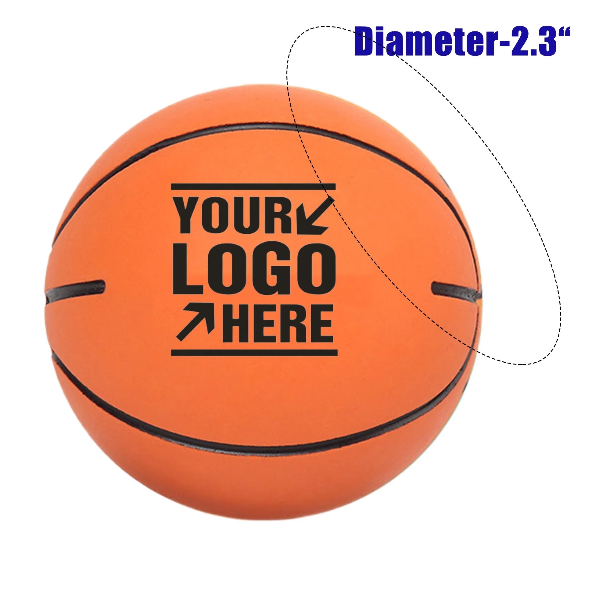 Rubber Bouncy Ball Mini Basketball Dog Toy 1