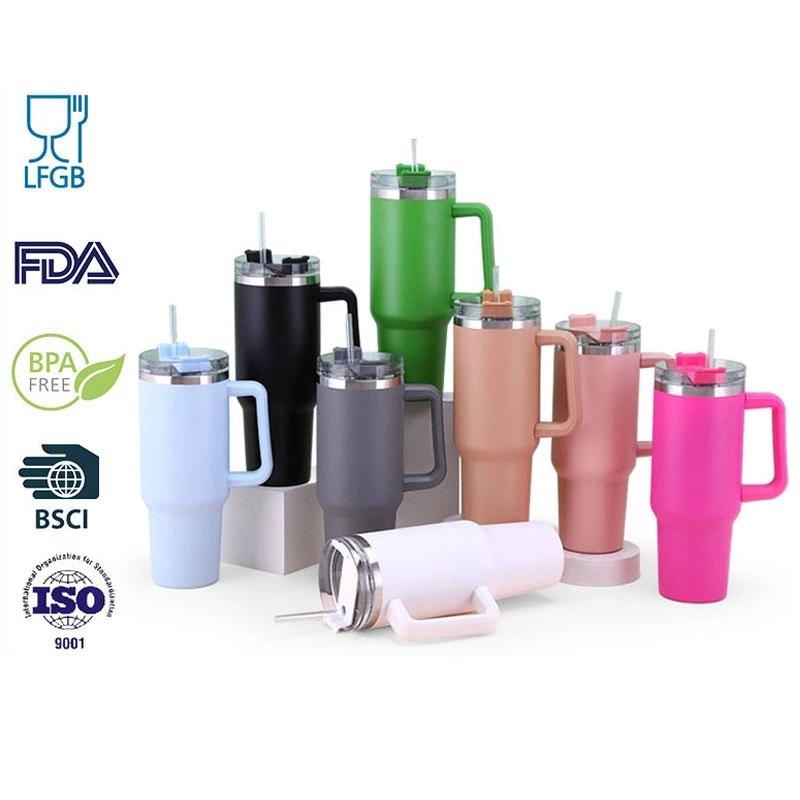 Insulated Travel Mug with Handle-40 OZ 7