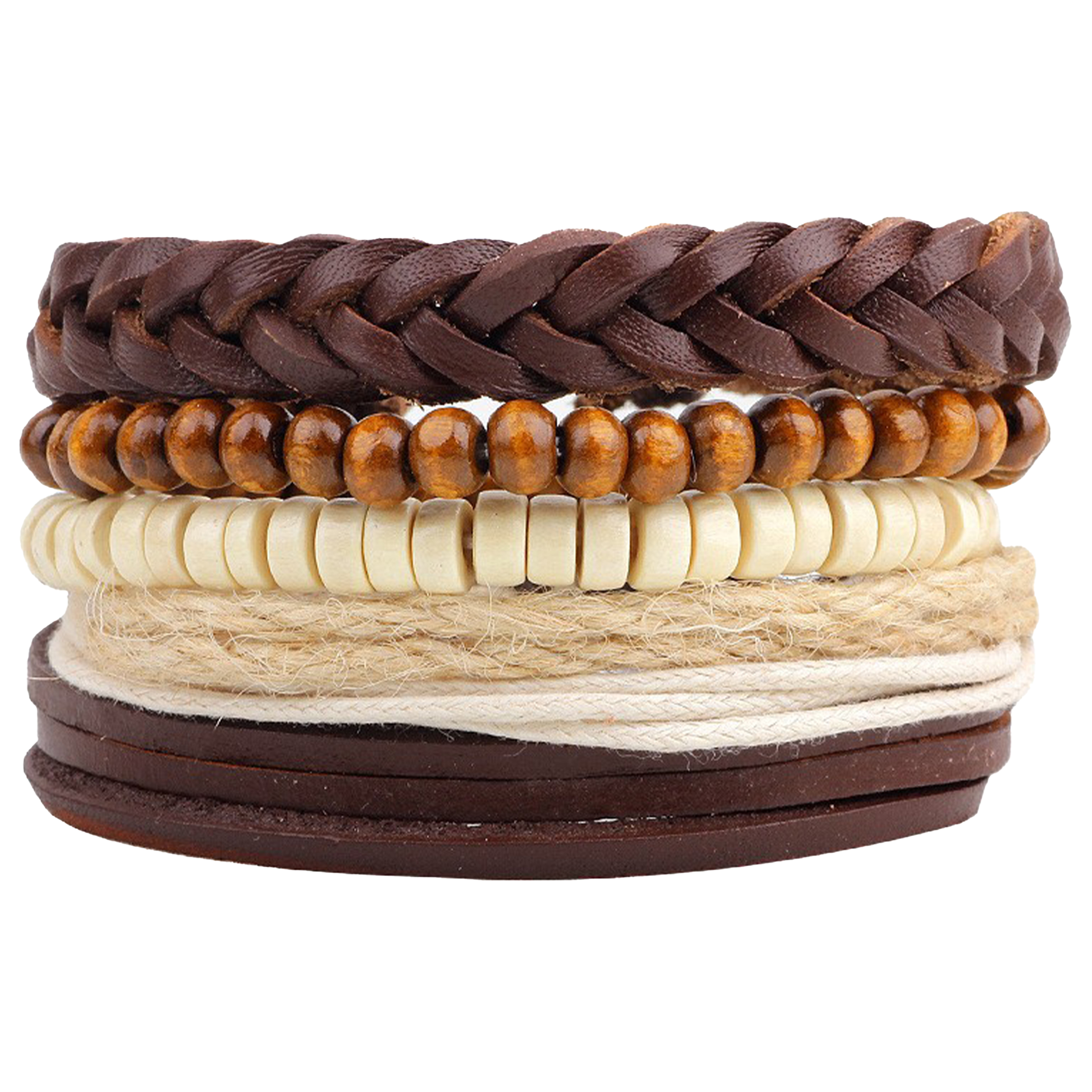 Cowhide Combining Multiple Bracelets 3