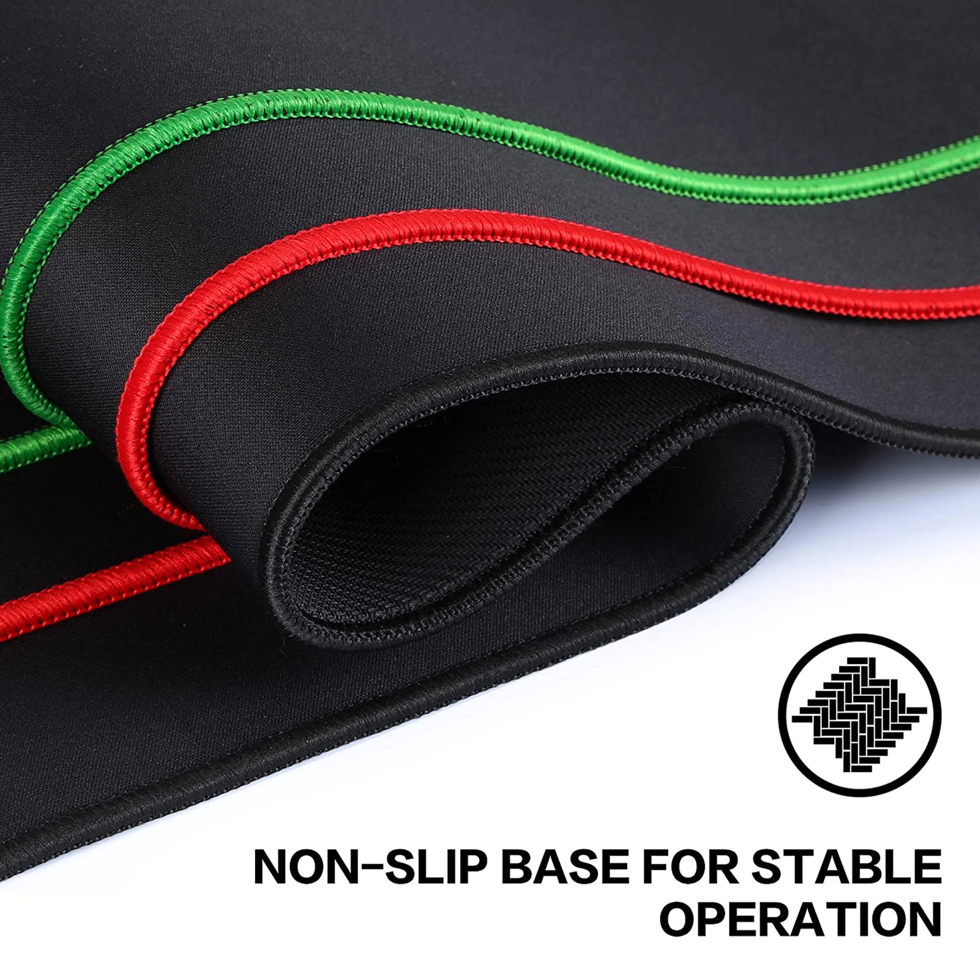 8.3"Lx10.3"W Custom Stitched Edge Mouse Pad 3