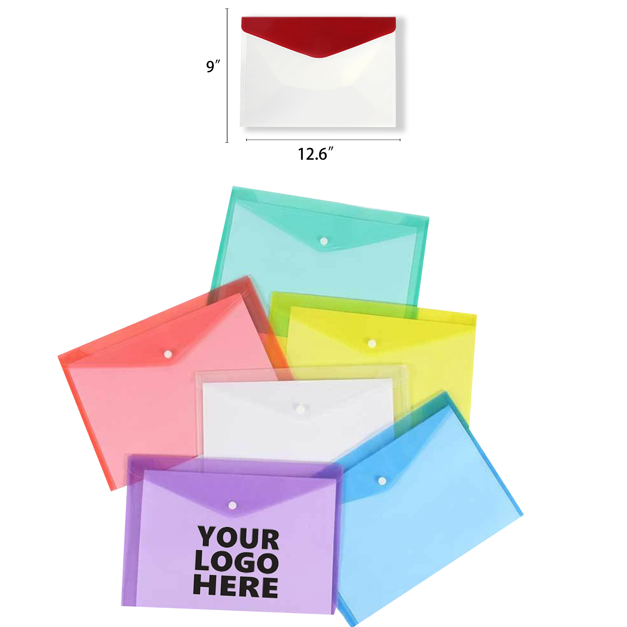 Custom Transparent A4 Plastic File Bag 1