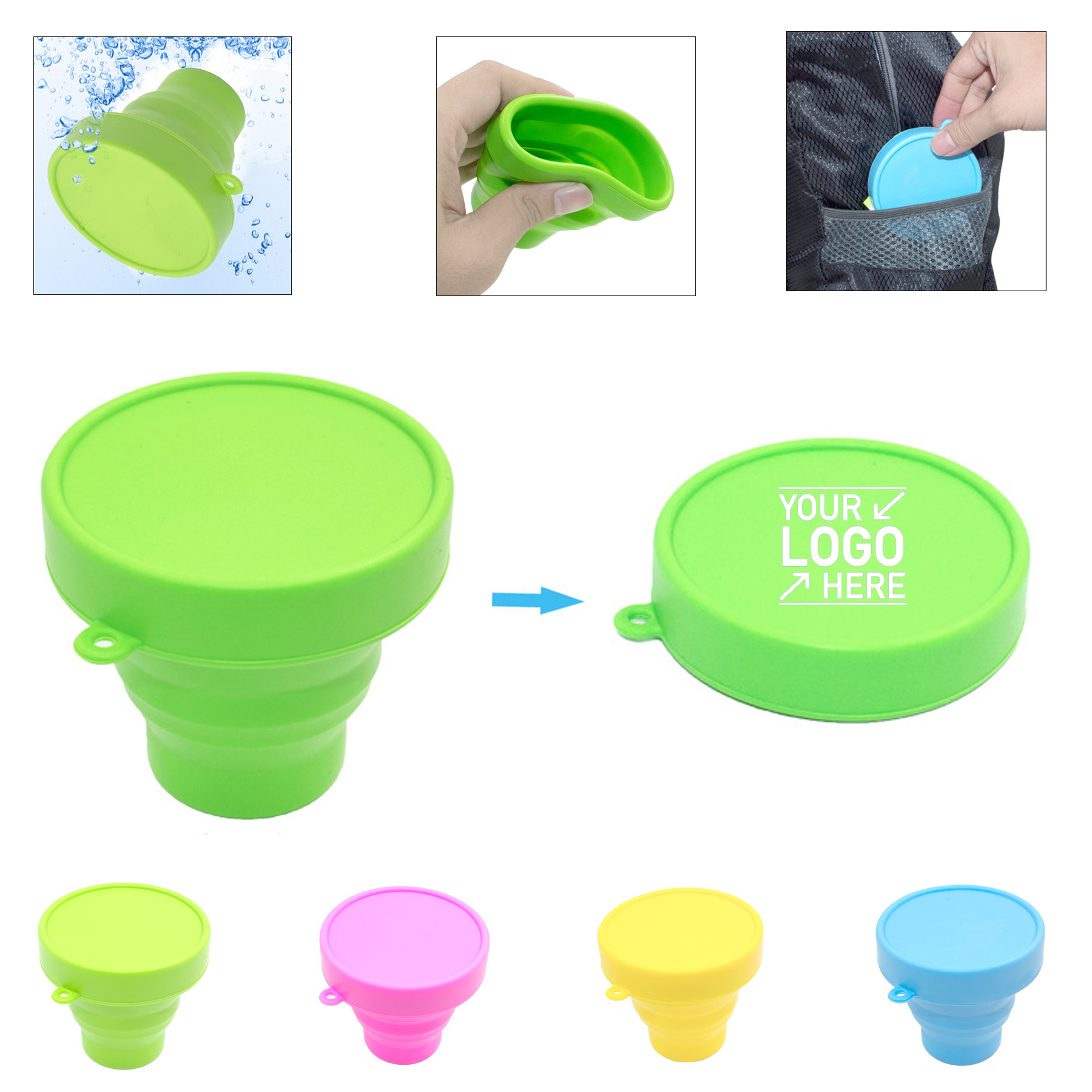 Portable Silicone Retractable Folding Cup 2